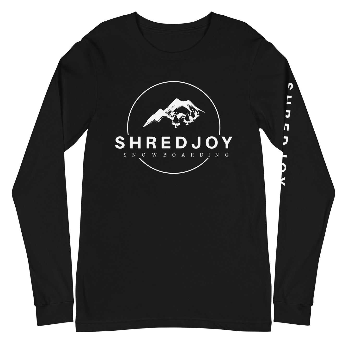 SHREDJOY Snowboarding Long Sleeve Shirt (Unisex sizing - and available in Black, Red and Military Green)