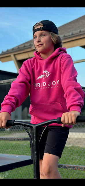 SHREDJOY Kids Campfire Hoodie (Youth) Available in Blue, Pink and Black