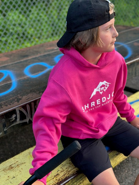 SHREDJOY Kids Campfire Hoodie (Youth) Available in Blue, Pink and Black