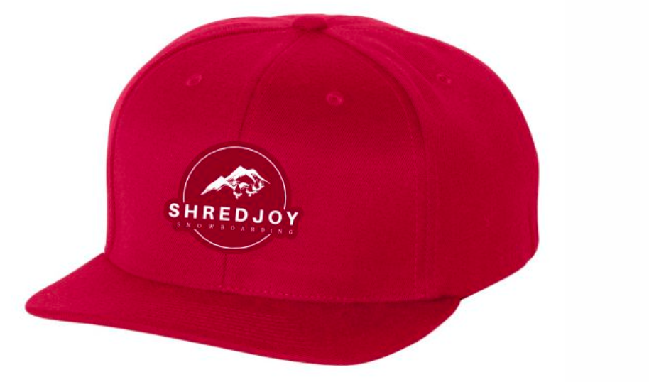 Shredjoy Snowboarding Carve Flat Brim Snap Back Hat (available in Blue –  SHREDJOY